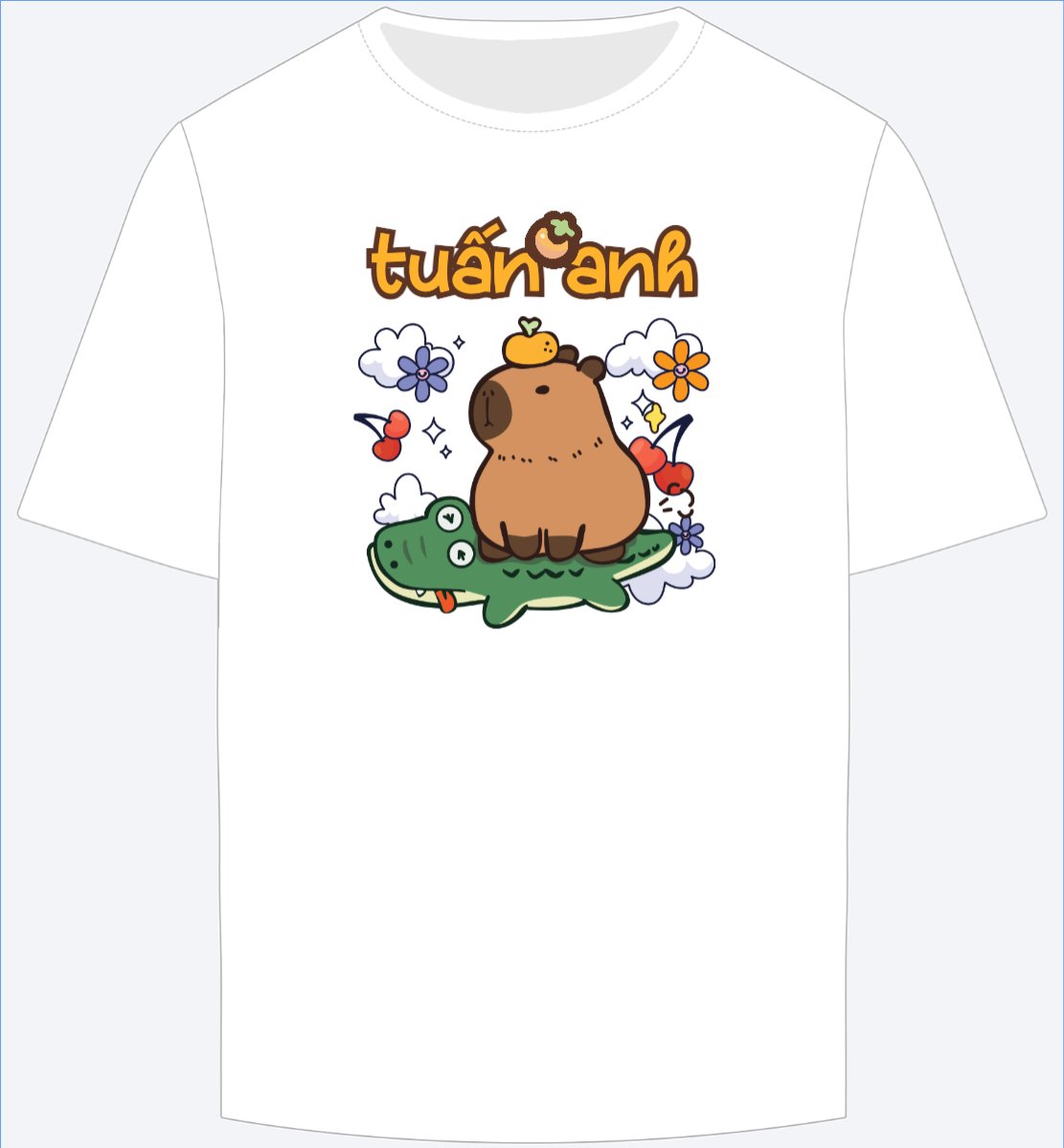 Mẫu Ao Thun Capybara, chuột lang nước, trending, hot, viral, xu hướng, thịnh hành — LayerPic