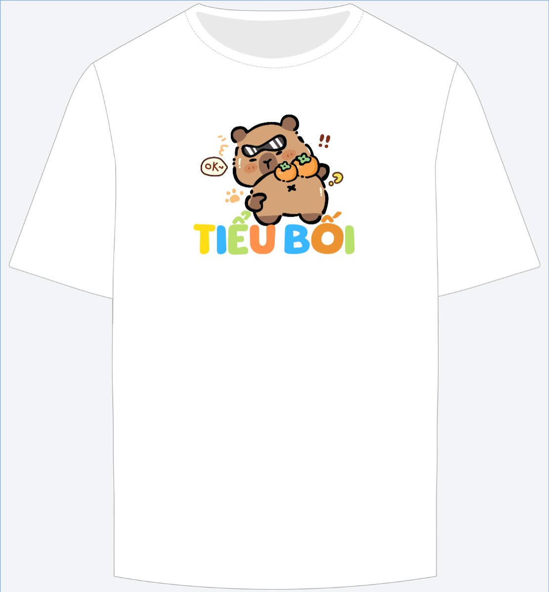 Mẫu Ao Thun Capybara, chuột lang nước, trending, hot, viral, xu hướng, thịnh hành — LayerPic