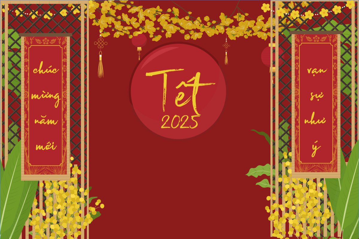 Mẫu Banner - Băng rôn Tết, Xuân, Ất tỵ, năm 2025, 2025,backdrop, sự kiện, event — LayerPic