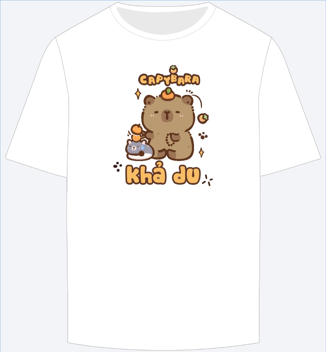 Mẫu Ao Thun Capybara, chuột lang nước, trending, hot, viral, xu hướng, thịnh hành — LayerPic