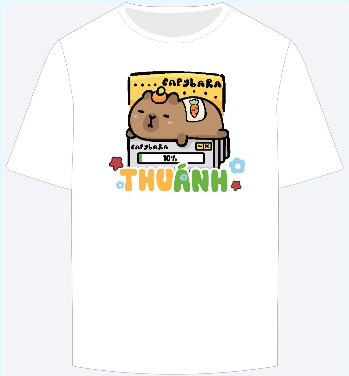 Mẫu Ao Thun Capybara, chuột lang nước, trending, hot, viral, xu hướng, thịnh hành — LayerPic