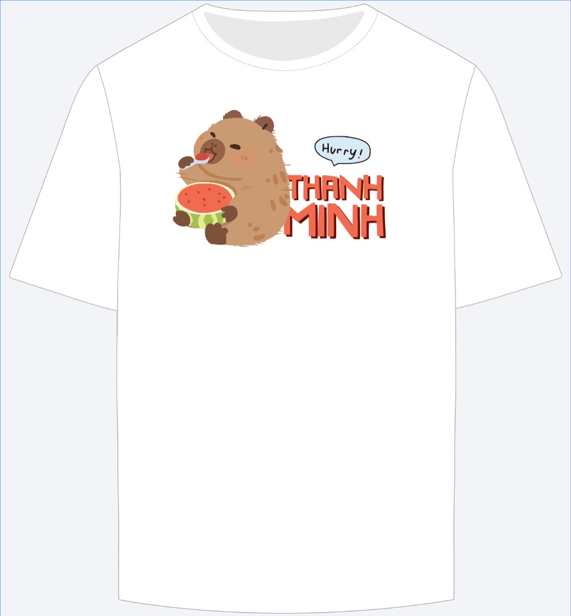 Mẫu Ao Thun Capybara, chuột lang nước, trending, hot, viral, xu hướng, thịnh hành — LayerPic