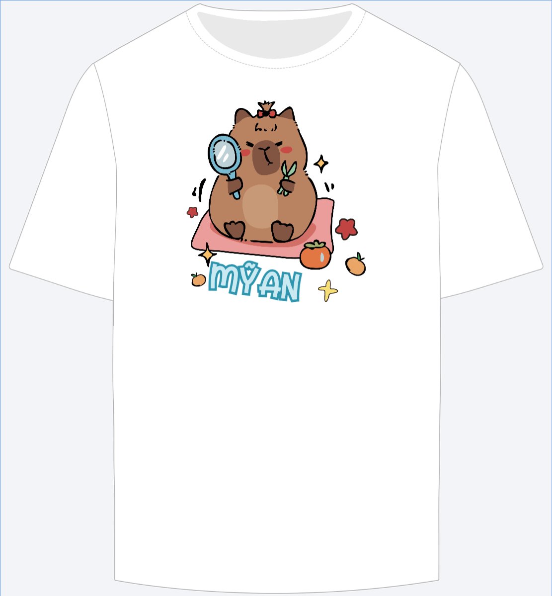 Mẫu Ao Thun Capybara, chuột lang nước, trending, hot, viral, xu hướng, thịnh hành — LayerPic