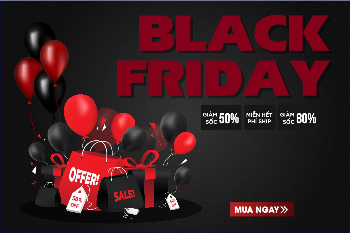Black Friday, sự kiện, event, chương trình, sale, thứ 6 đen tối