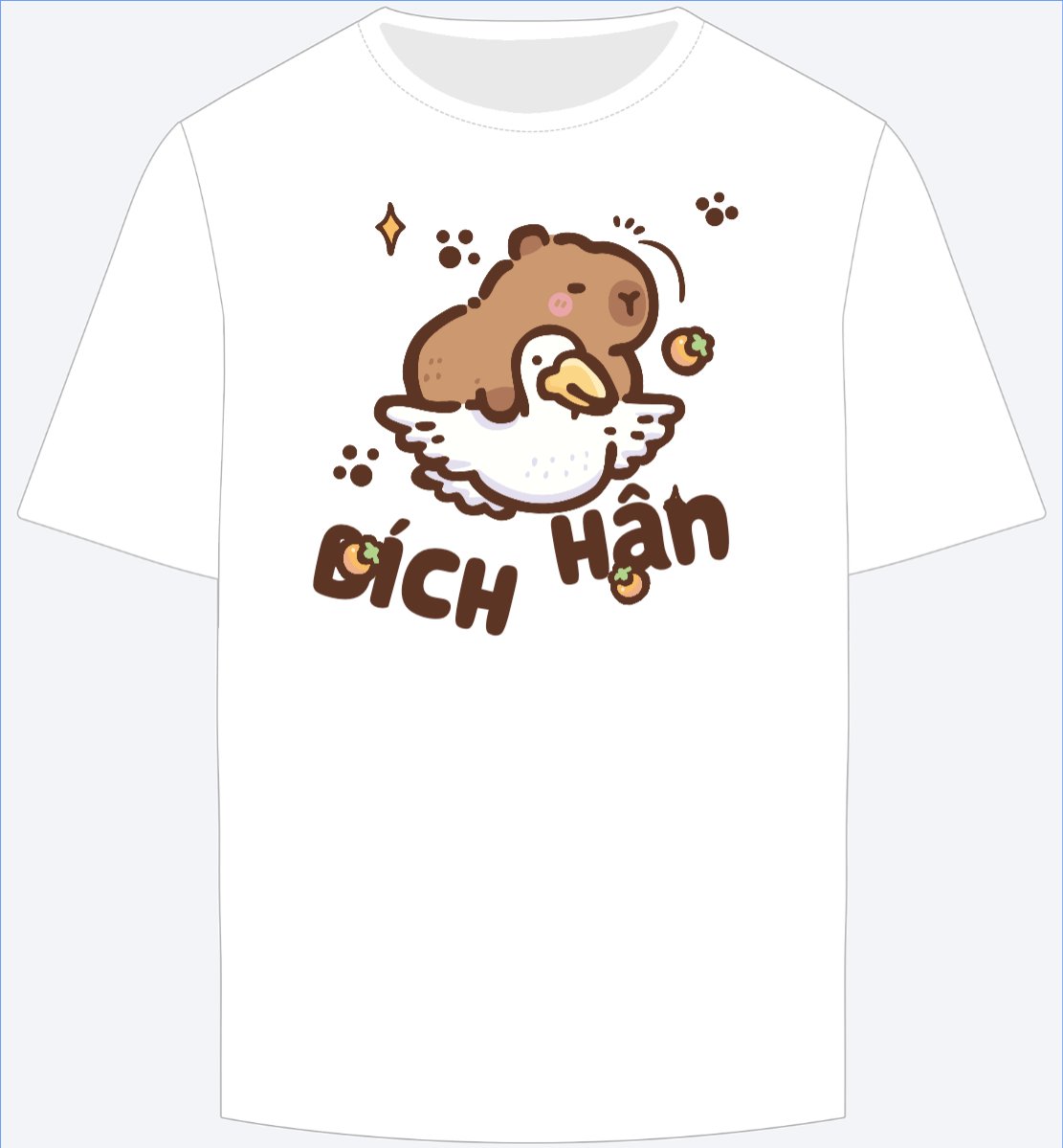 Mẫu Ao Thun Capybara, chuột lang nước, trending, hot, viral, xu hướng, thịnh hành — LayerPic