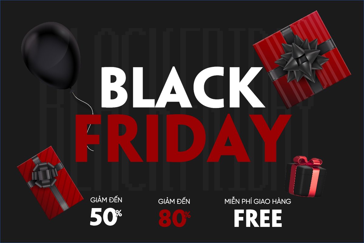 Black Friday, sự kiện, event, chương trình, sale, thứ 6 đen tối
