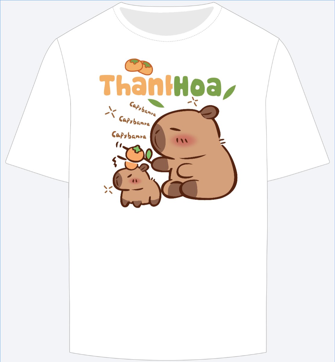 Mẫu Ao Thun Capybara, chuột lang nước, trending, hot, viral, xu hướng, thịnh hành — LayerPic