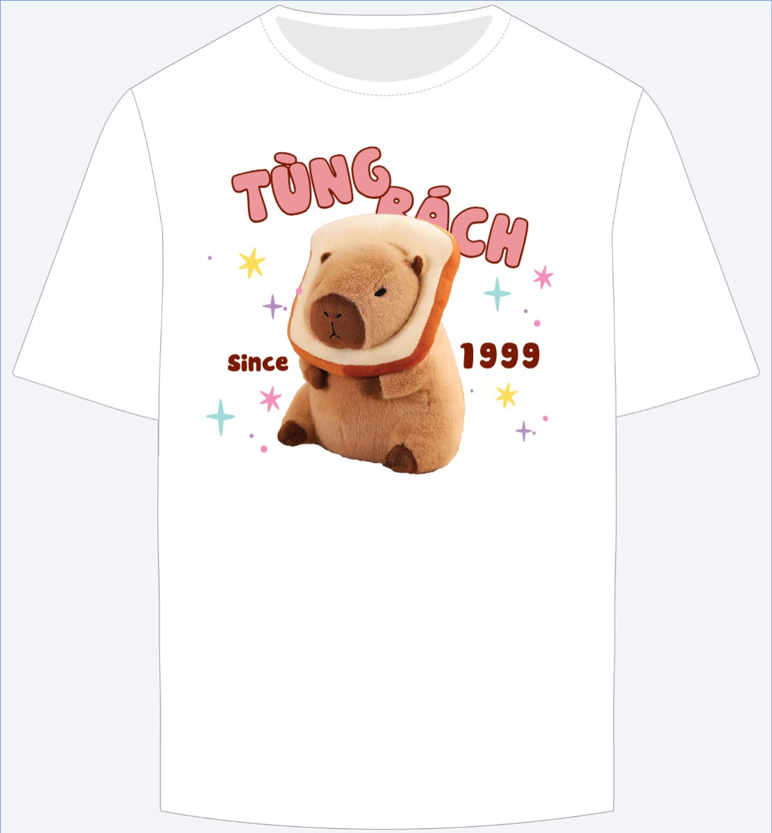 Mẫu Ao Thun Capybara, chuột lang nước, trending, hot, viral, xu hướng, thịnh hành — LayerPic