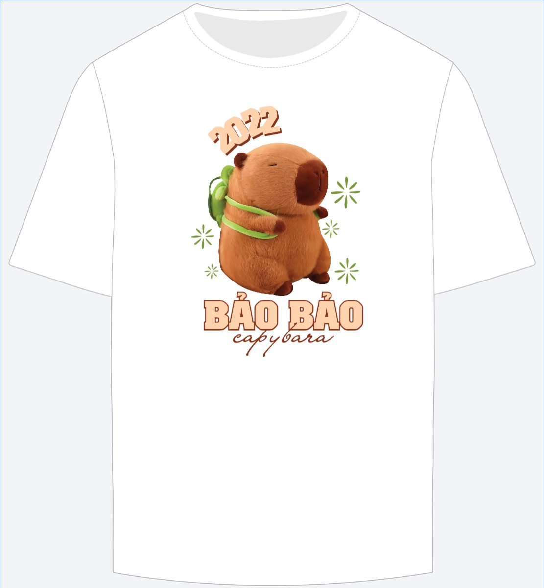 Mẫu Ao Thun Capybara, chuột lang nước, trending, hot, viral, xu hướng, thịnh hành — LayerPic