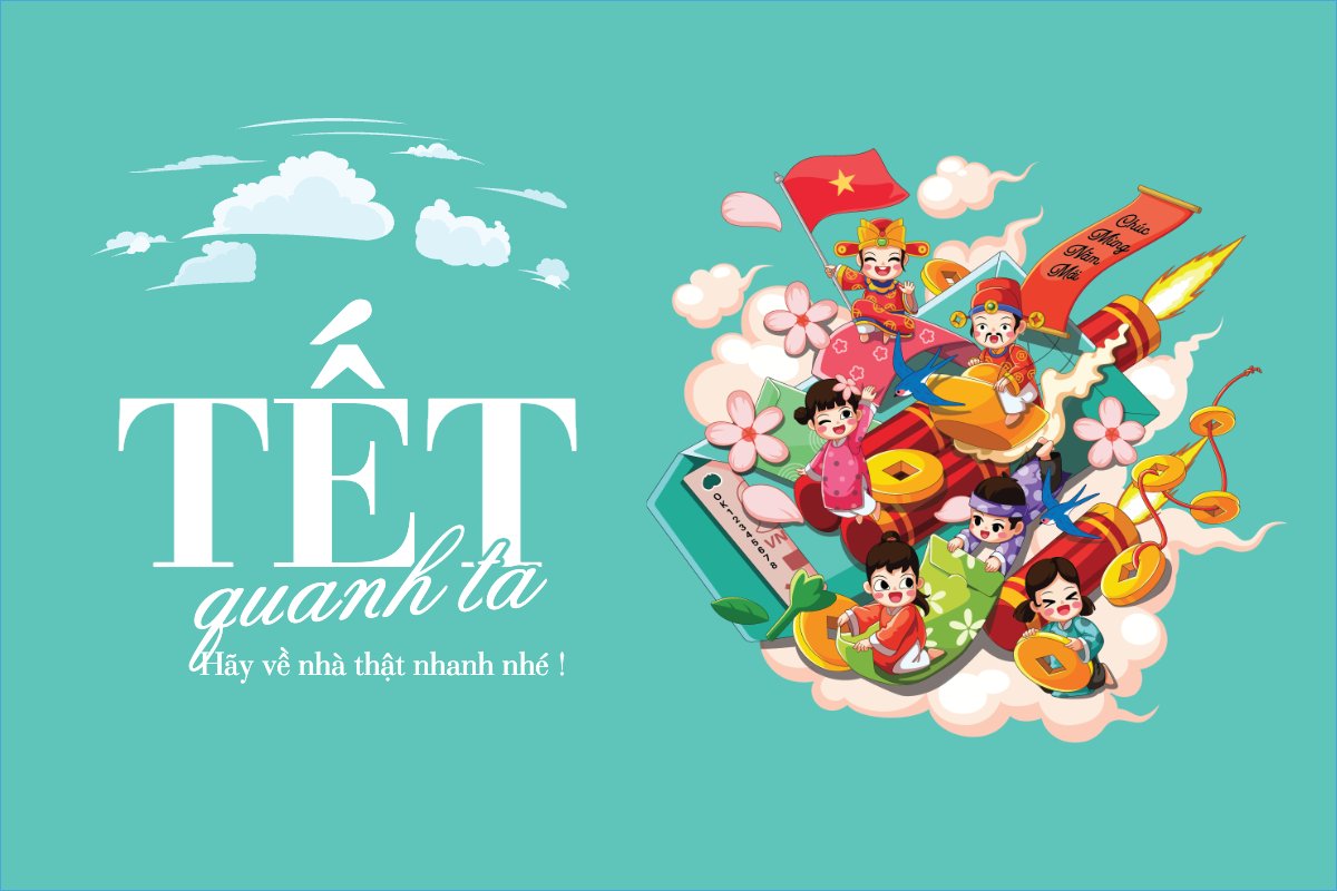 Dân gian, tết, truyền thống, folk, traditions, dễ thương, cute, chibi, hoạt hình, cartoon