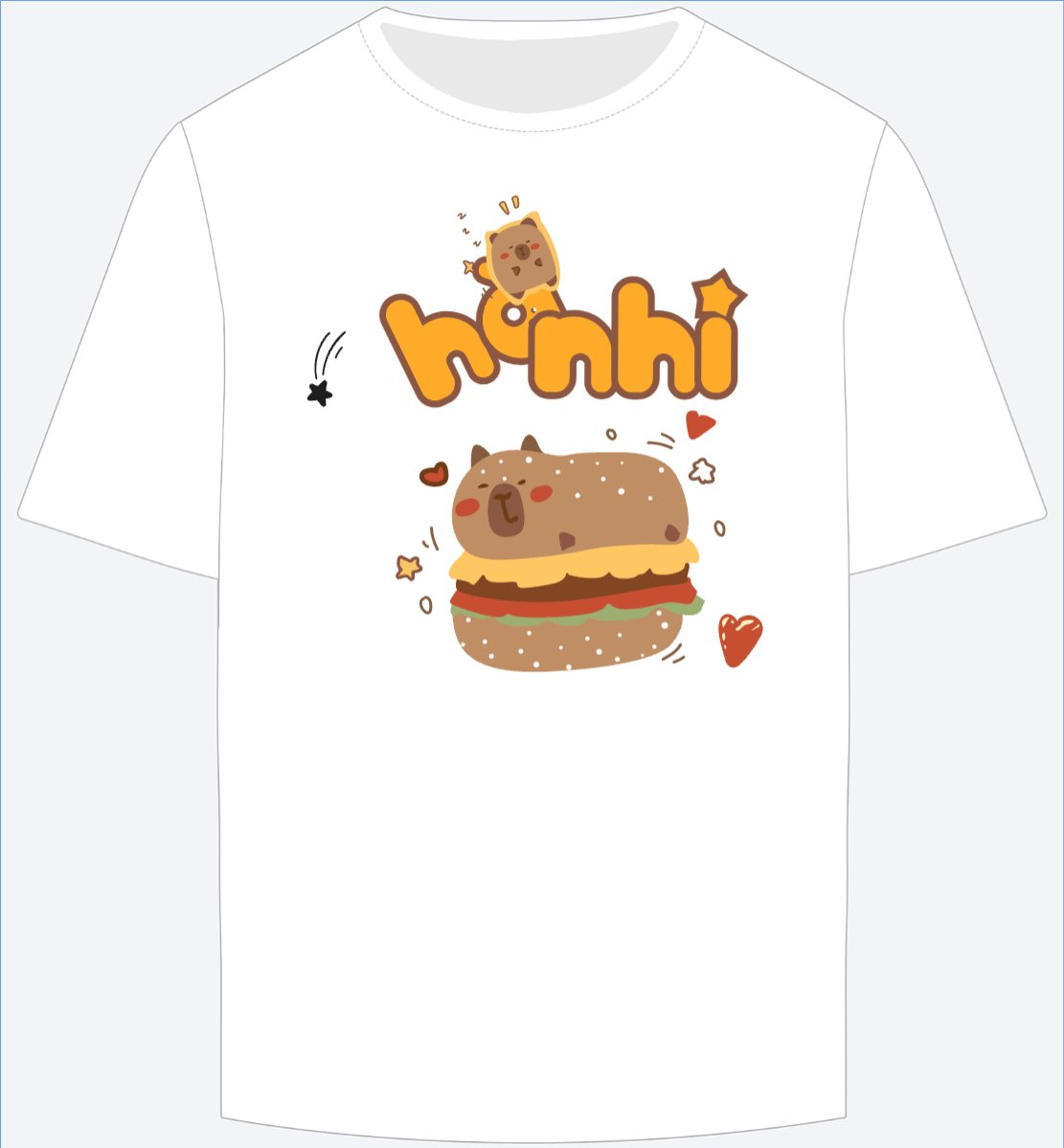 Mẫu Ao Thun Capybara, chuột lang nước, trending, hot, viral, xu hướng, thịnh hành — LayerPic