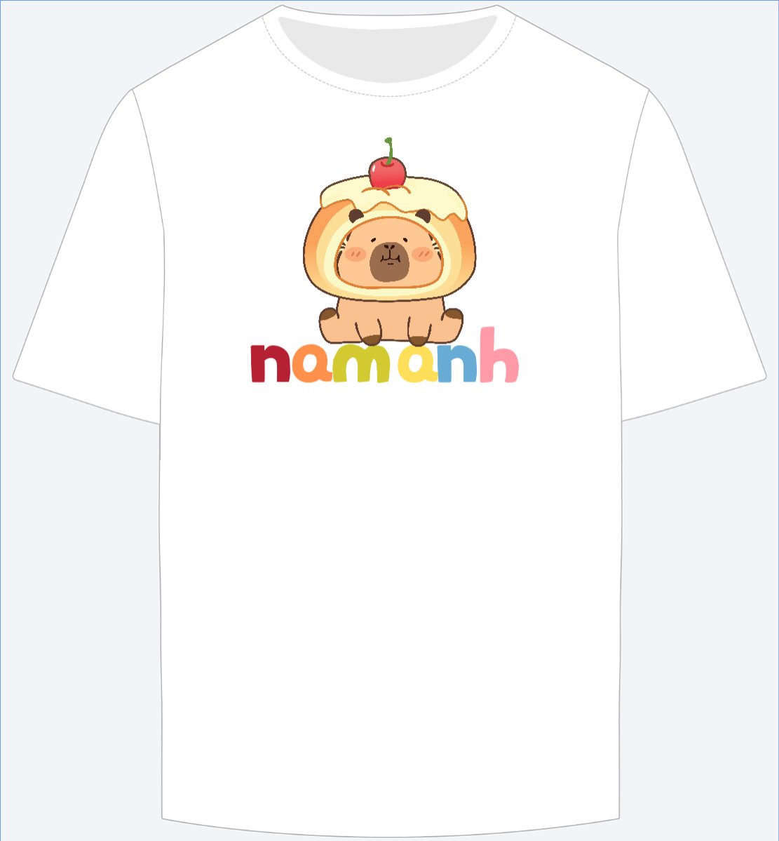Mẫu Ao Thun Capybara, chuột lang nước, trending, hot, viral, xu hướng, thịnh hành — LayerPic
