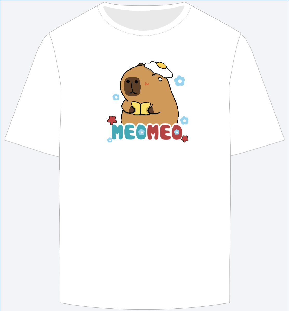Mẫu Ao Thun Capybara, chuột lang nước, trending, hot, viral, xu hướng, thịnh hành — LayerPic