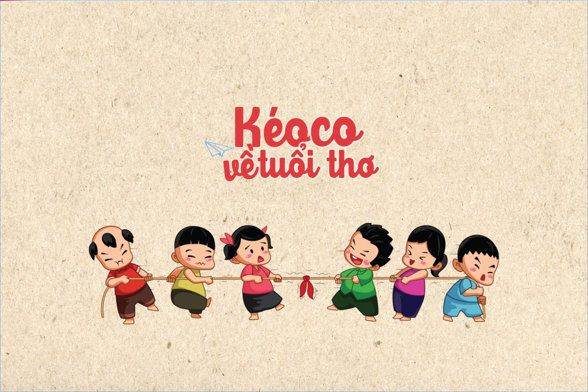 Mẫu Postcard Tuổi thơ, trò chơi dân gian, kéo co, truyền thống, traditional, dân gian, cổ truyền, cổ điển — LayerPic