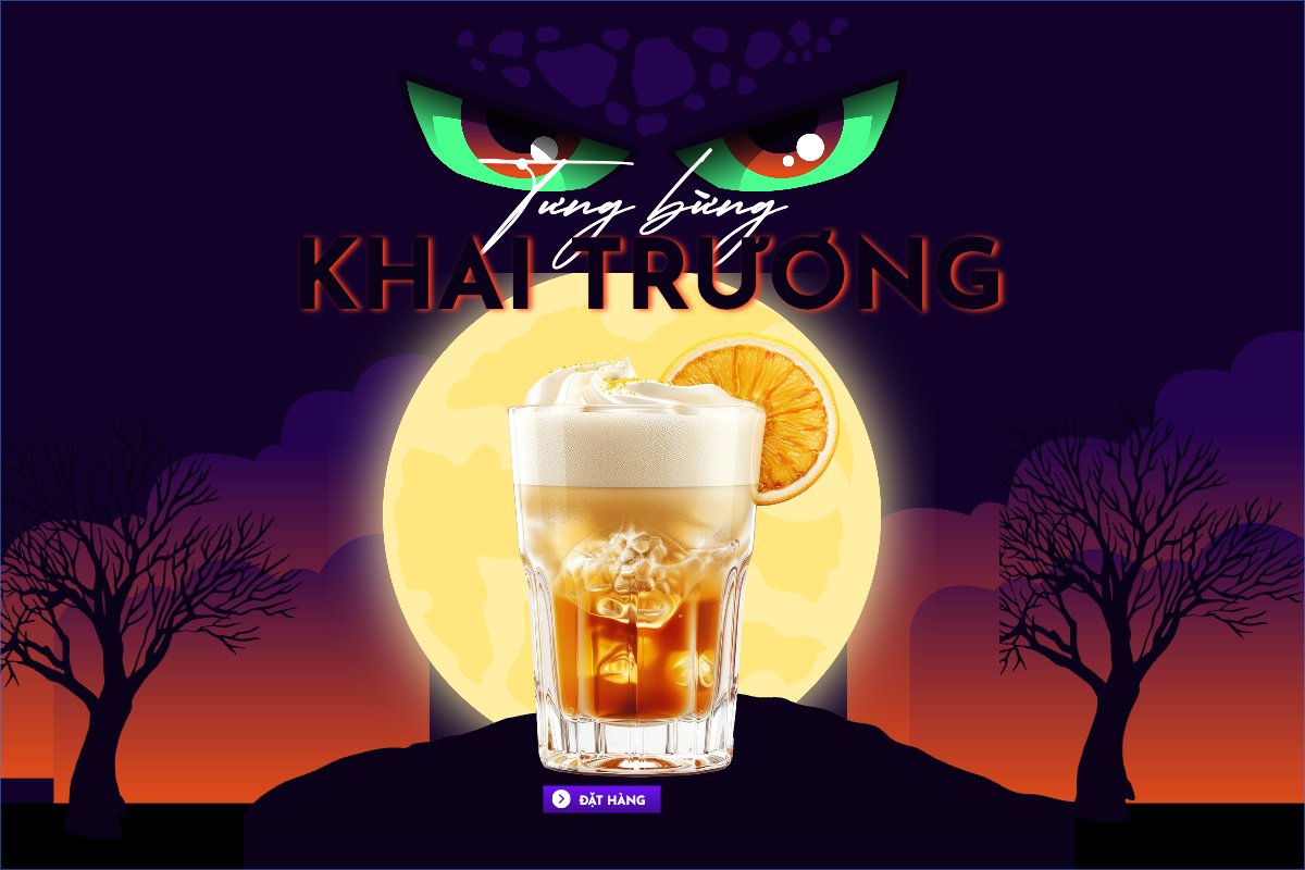 Halloween, Nước uống, juice, giải khát, F&B, drink