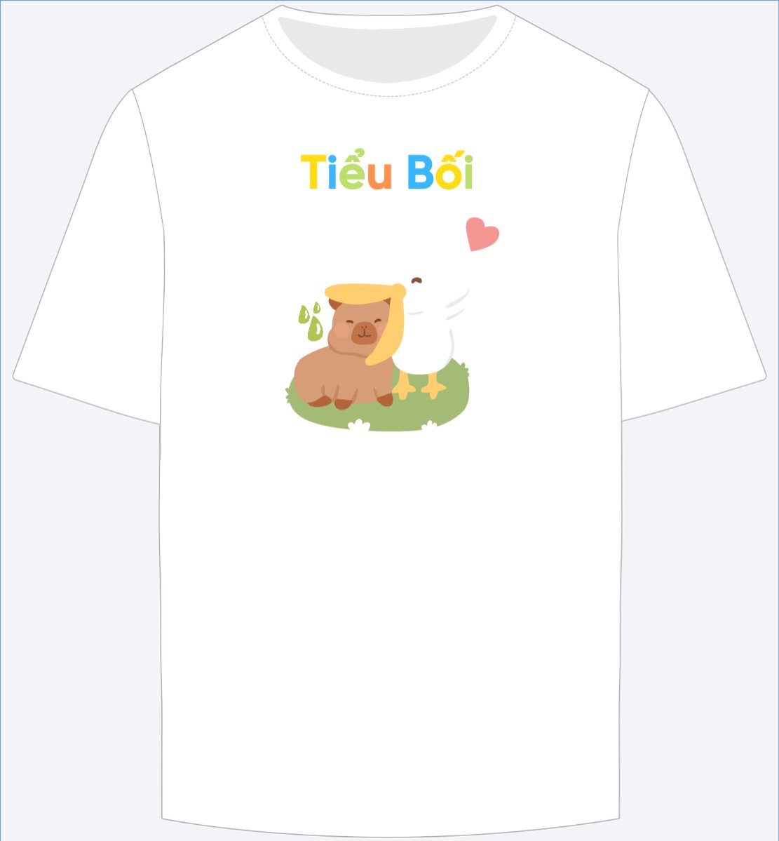 Mẫu Ao Thun Capybara, chuột lang nước, trending, hot, viral, xu hướng, thịnh hành — LayerPic