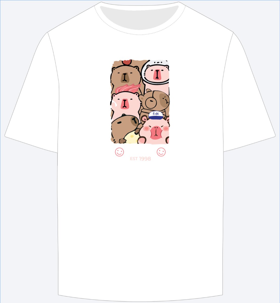 Mẫu Ao Thun Capybara, chuột lang nước, trending, hot, viral, xu hướng, thịnh hành — LayerPic