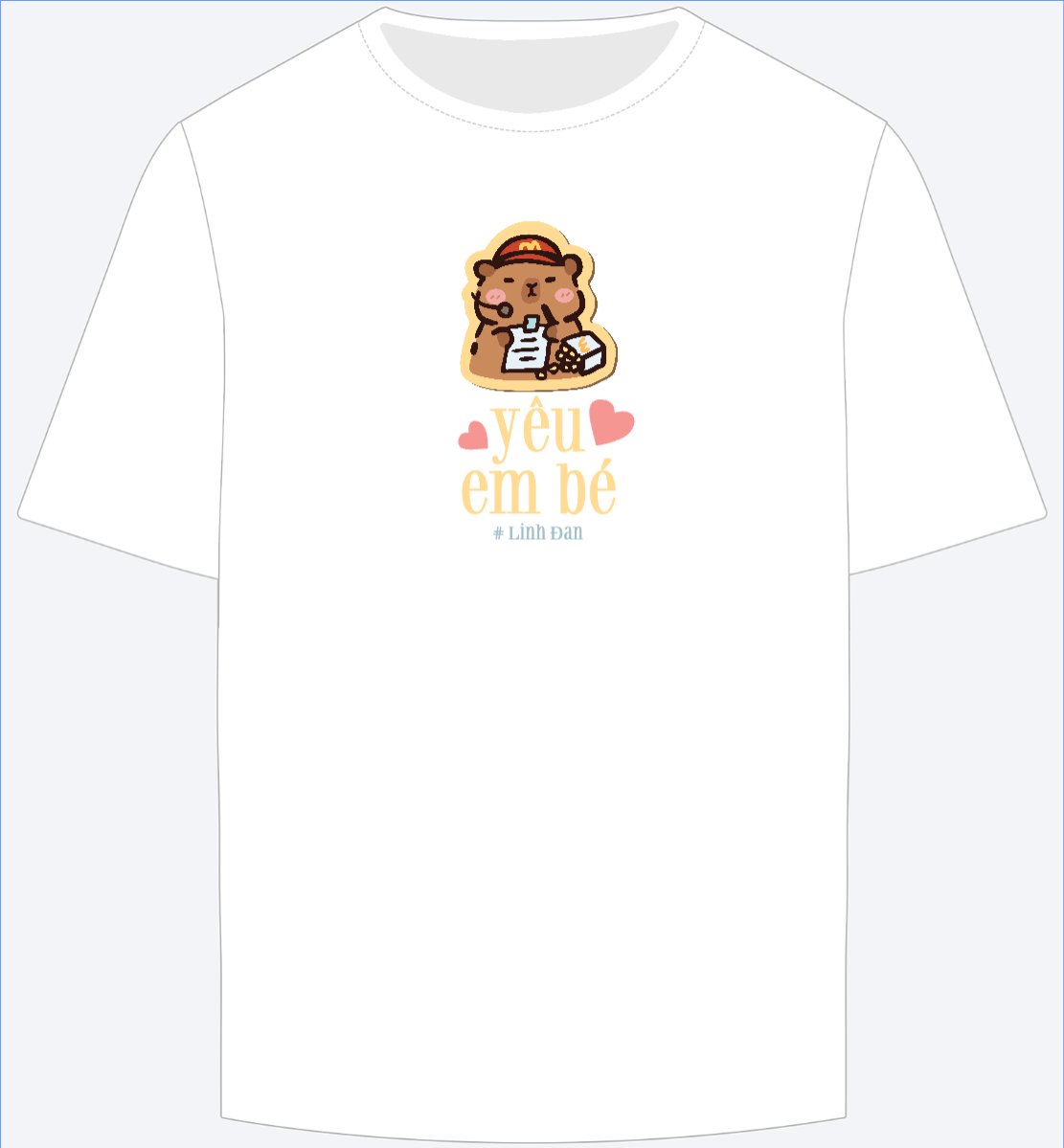 Mẫu Ao Thun Capybara, chuột lang nước, trending, hot, viral, xu hướng, thịnh hành — LayerPic