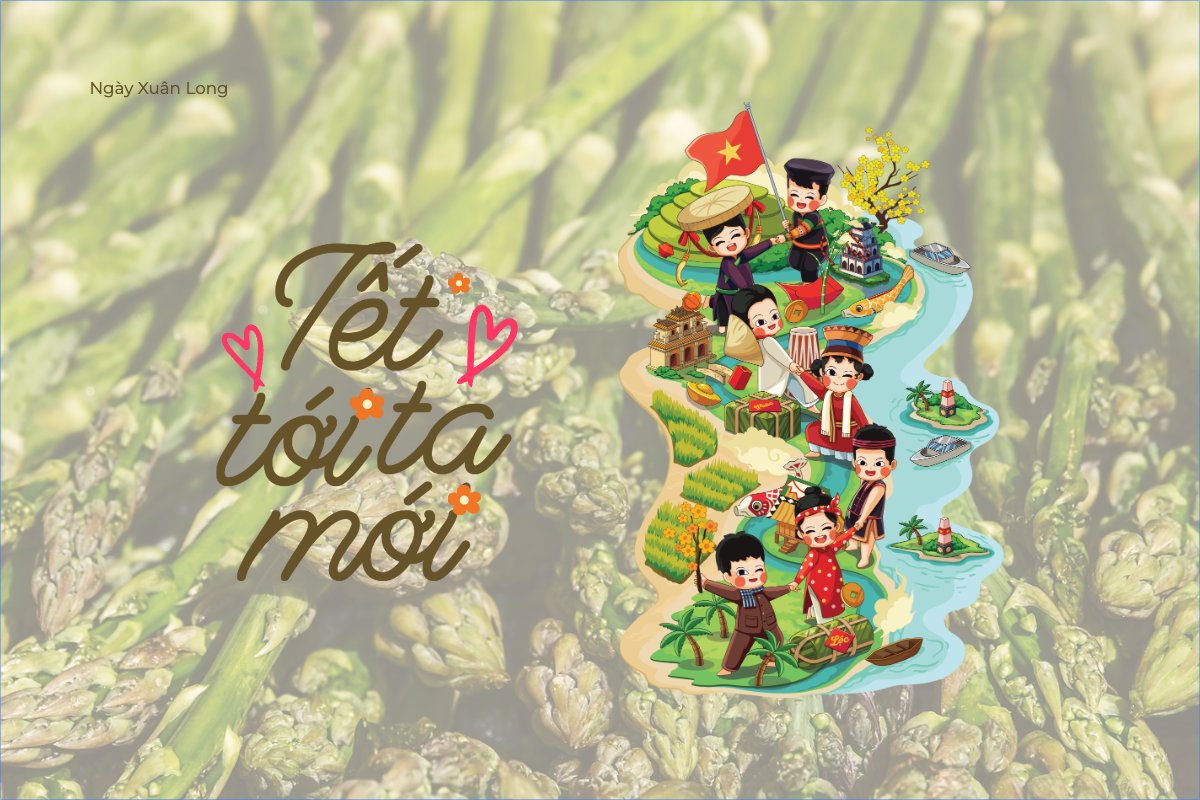 Mẫu Postcard Tết, xuân, truyền thống, traditional, dân gian, cổ truyền — LayerPic
