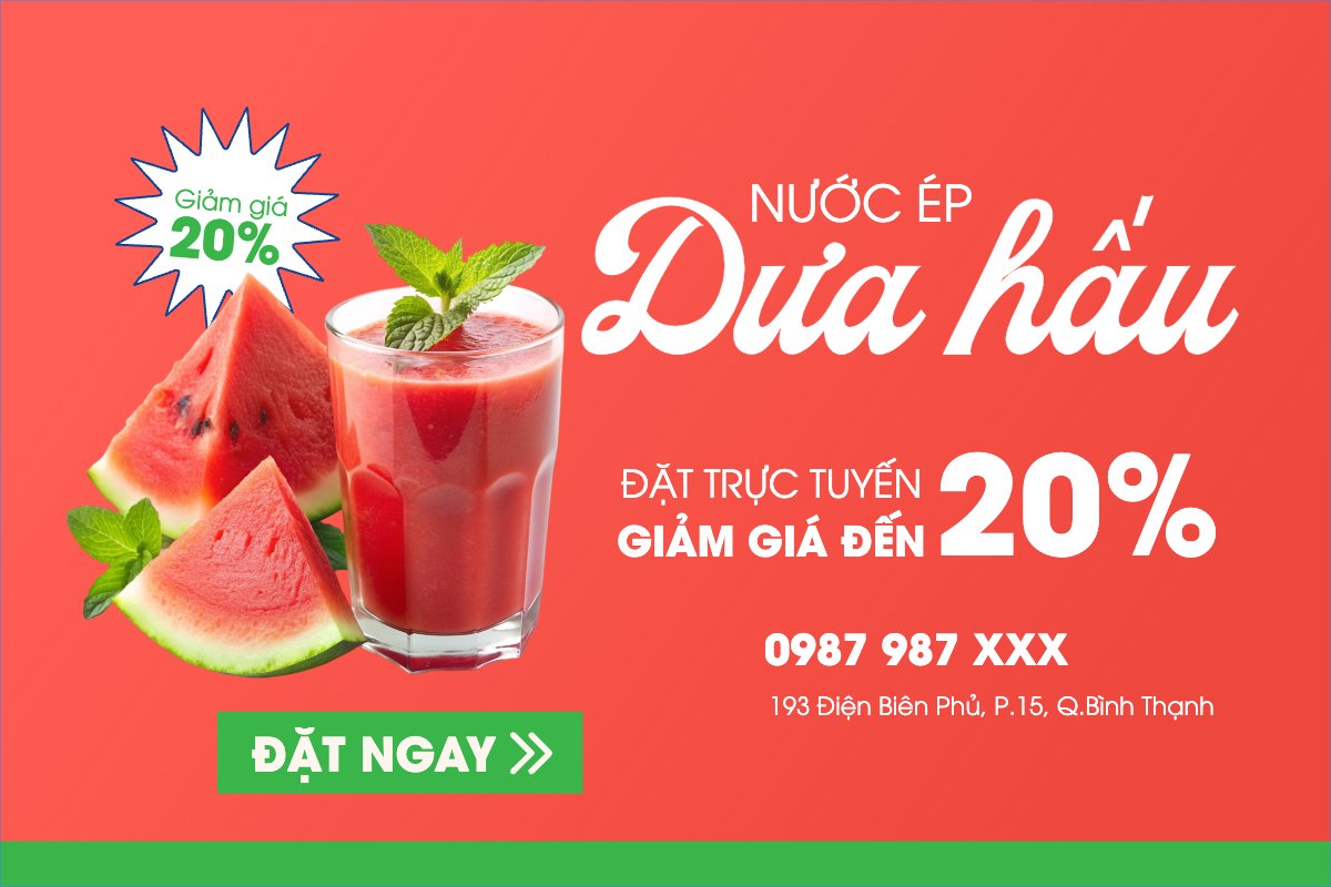 Nước uống, juice, giải khát, F&B, drink, cà phê, trà sữa
