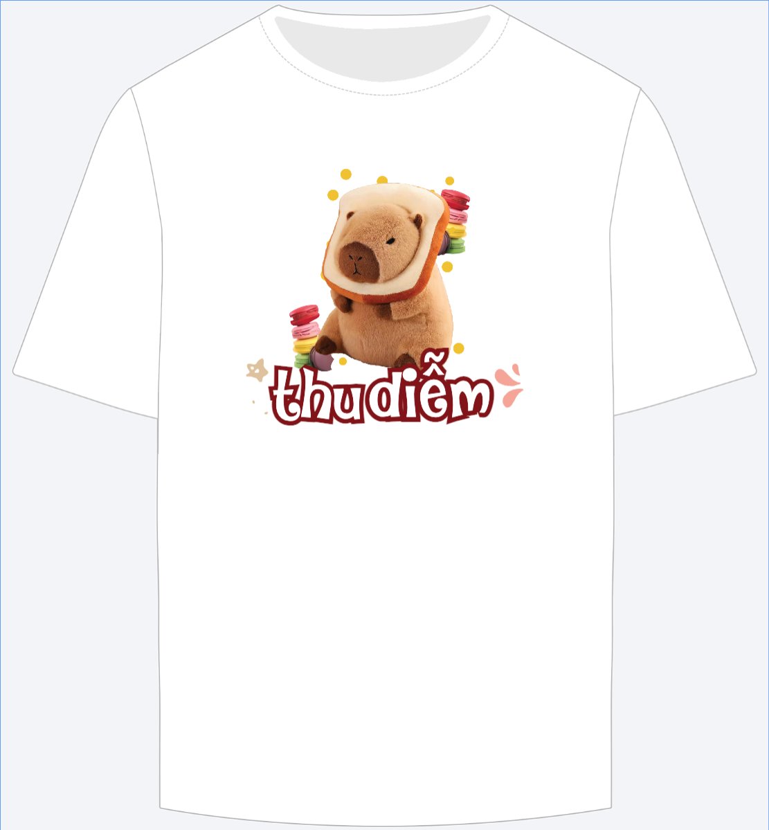 Mẫu Ao Thun Capybara, chuột lang nước, trending, hot, viral, xu hướng, thịnh hành — LayerPic