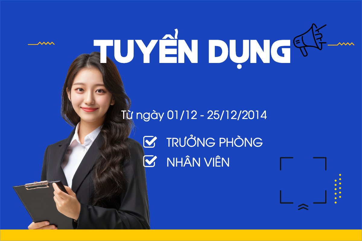 Mẫu Banner - Băng rôn Doanh nhân, Văn phòng, office, tuyển dụng, giáo dục — LayerPic