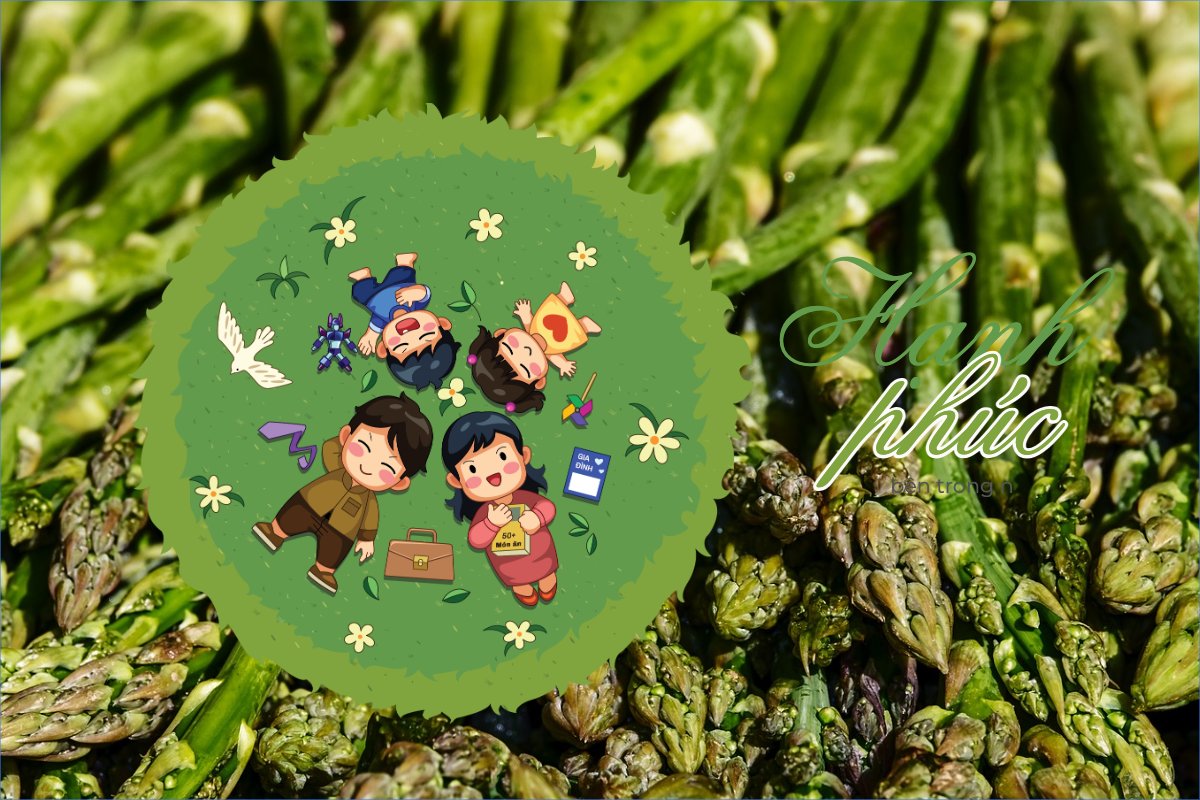Mẫu Postcard Gia đình, Dễ thương, cute, chibi, hoạt hình, cartoon — LayerPic