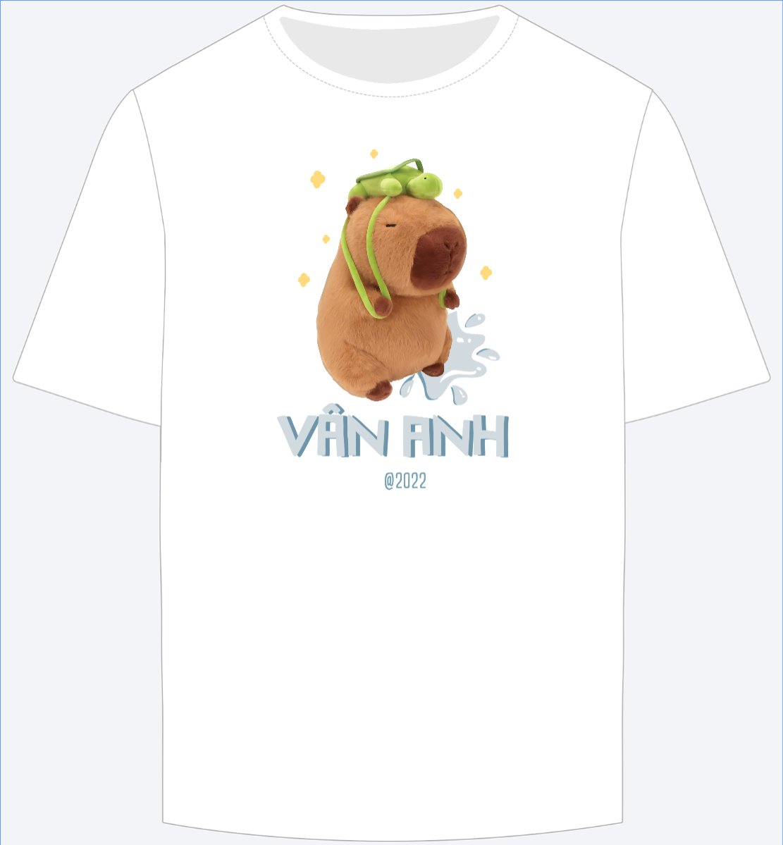 Mẫu Ao Thun Capybara, chuột lang nước, trending, hot, viral, xu hướng, thịnh hành — LayerPic