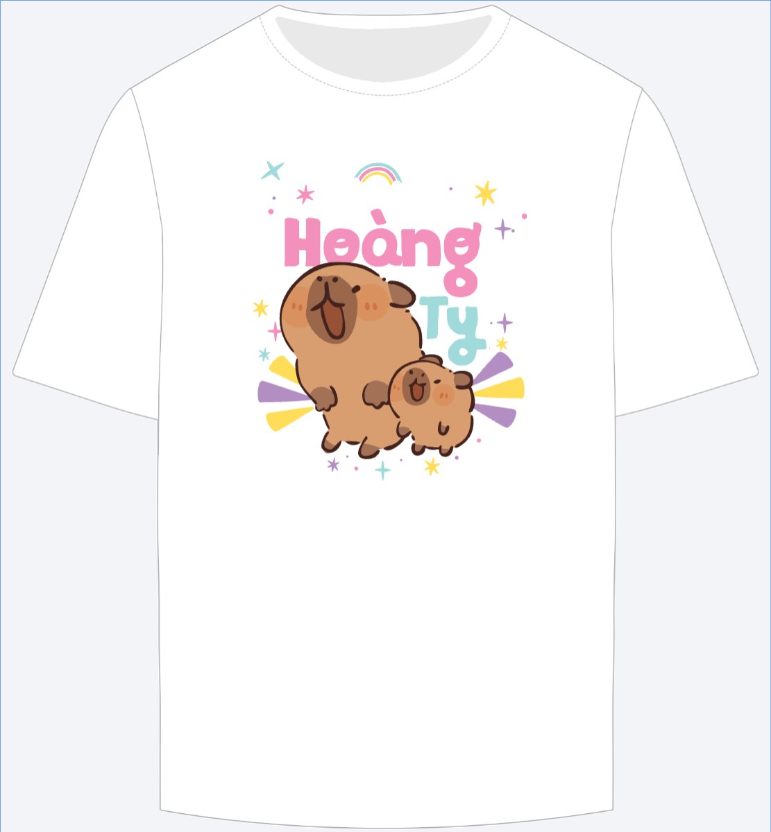 Mẫu Ao Thun Capybara, chuột lang nước, trending, hot, viral, xu hướng, thịnh hành — LayerPic