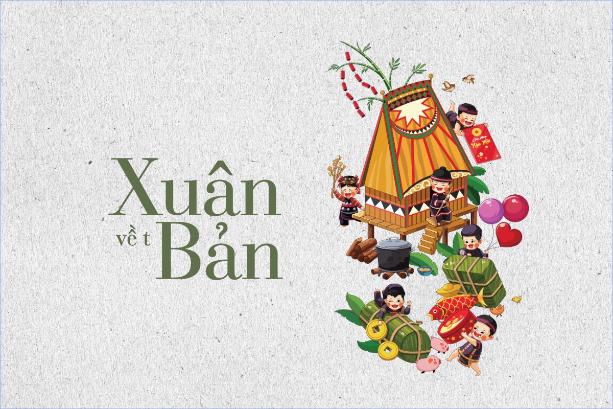 Mẫu Postcard Tết, xuân, truyền thống, traditional, dân gian, cổ truyền, du lịch — LayerPic