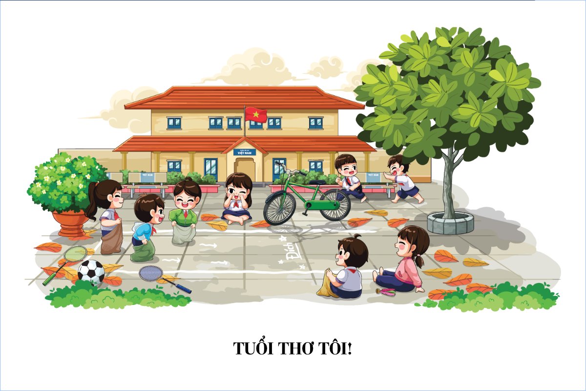 Mẫu Postcard Dân gian, trò chơi, truyền thống, folk, games, traditions, dễ thương, cute, chibi, hoạt hình, cartoon — LayerPic