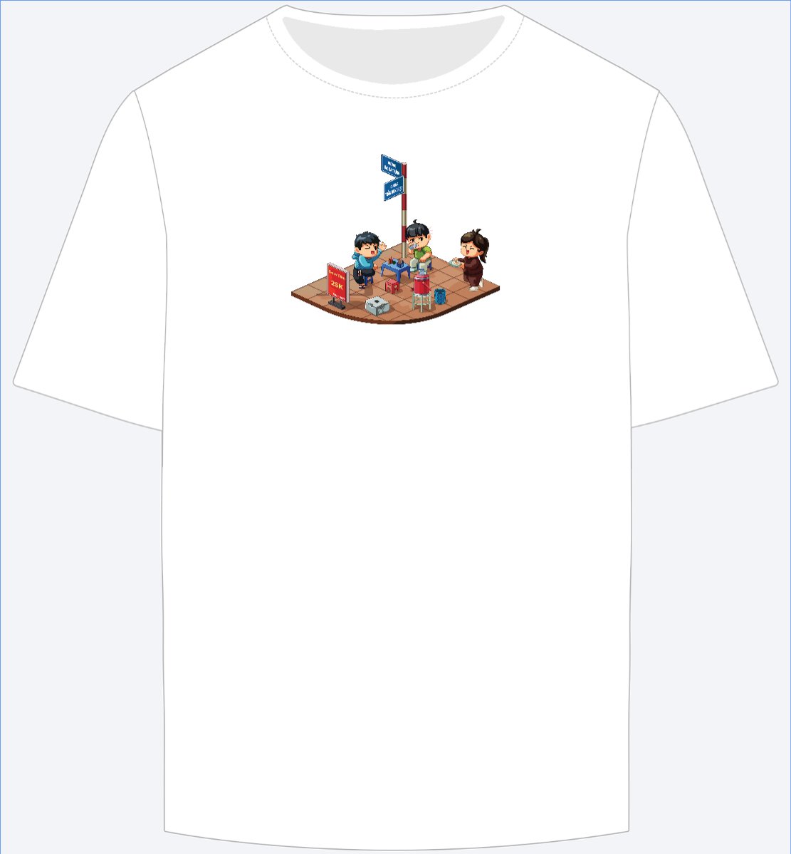 Mẫu Ao Thun Cơm tấm, vỉa hè, hội nhóm, team, tập thể, đường phố, streetwear — LayerPic