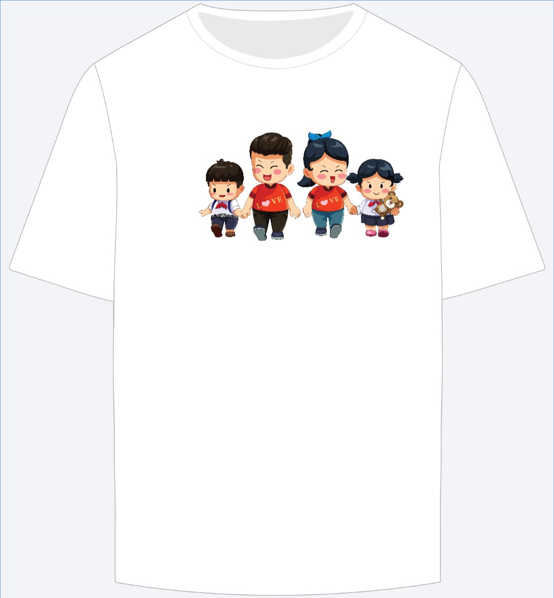 Mẫu Ao Thun Gia đình, family, nhà, hội nhóm, team, tập thể — LayerPic