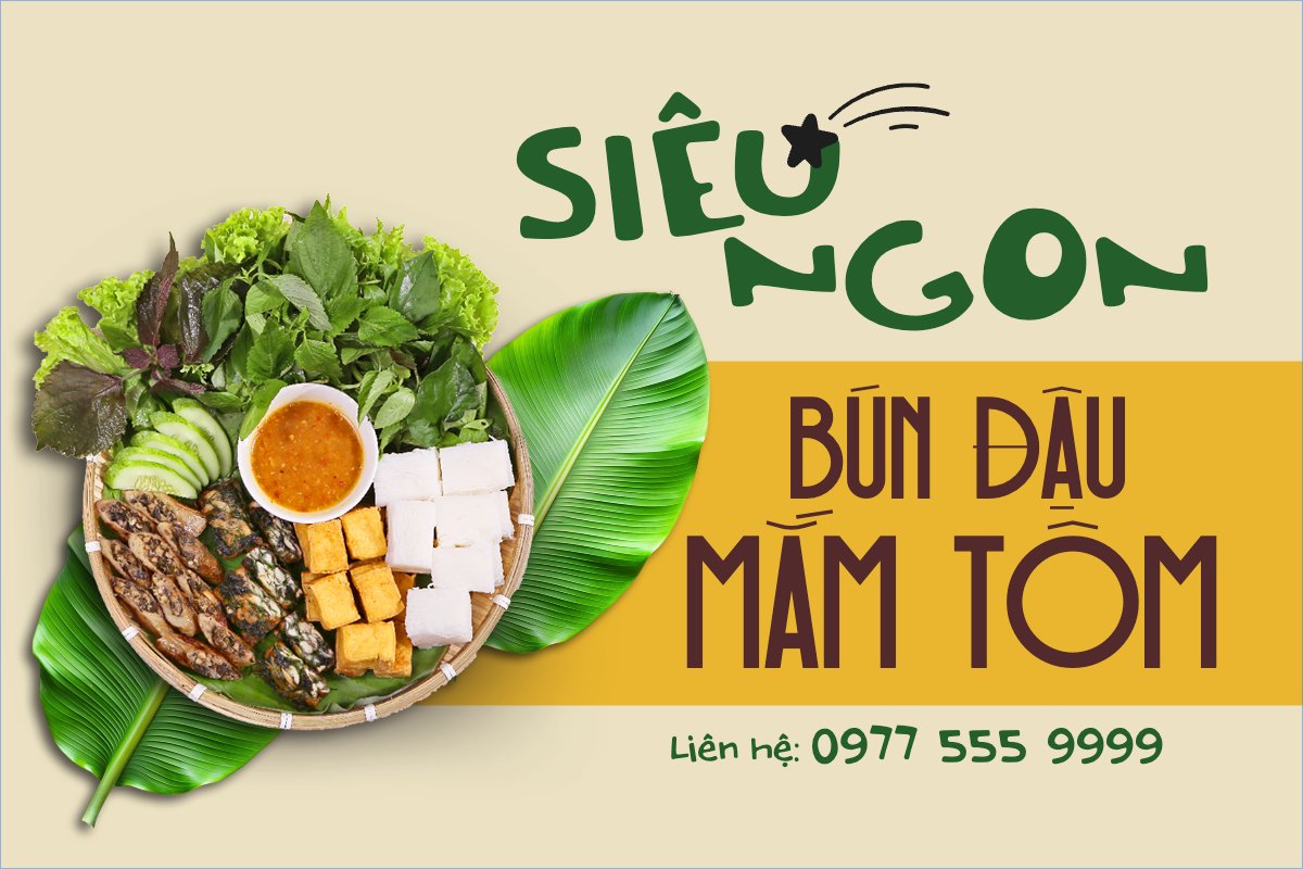 Mẫu Banner - Băng rôn Đồ ăn, food, thực phẩm, ẩm thực, món ăn, F&B, nhà hàng, thức ăn — LayerPic