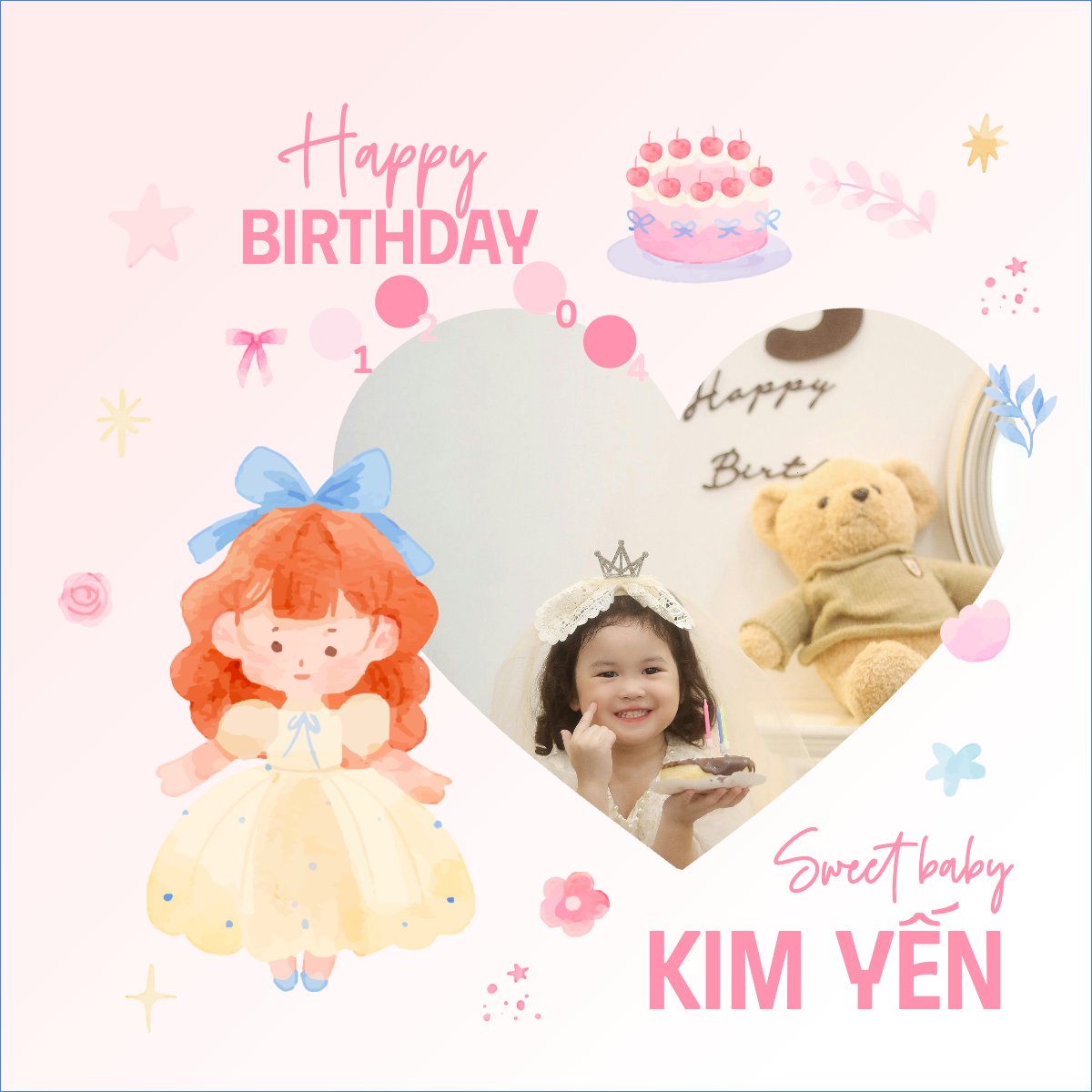Em bé, baby, kid, sinh nhật, birthday, cá nhân, personal style, sự kiện, event, dễ thương, cute