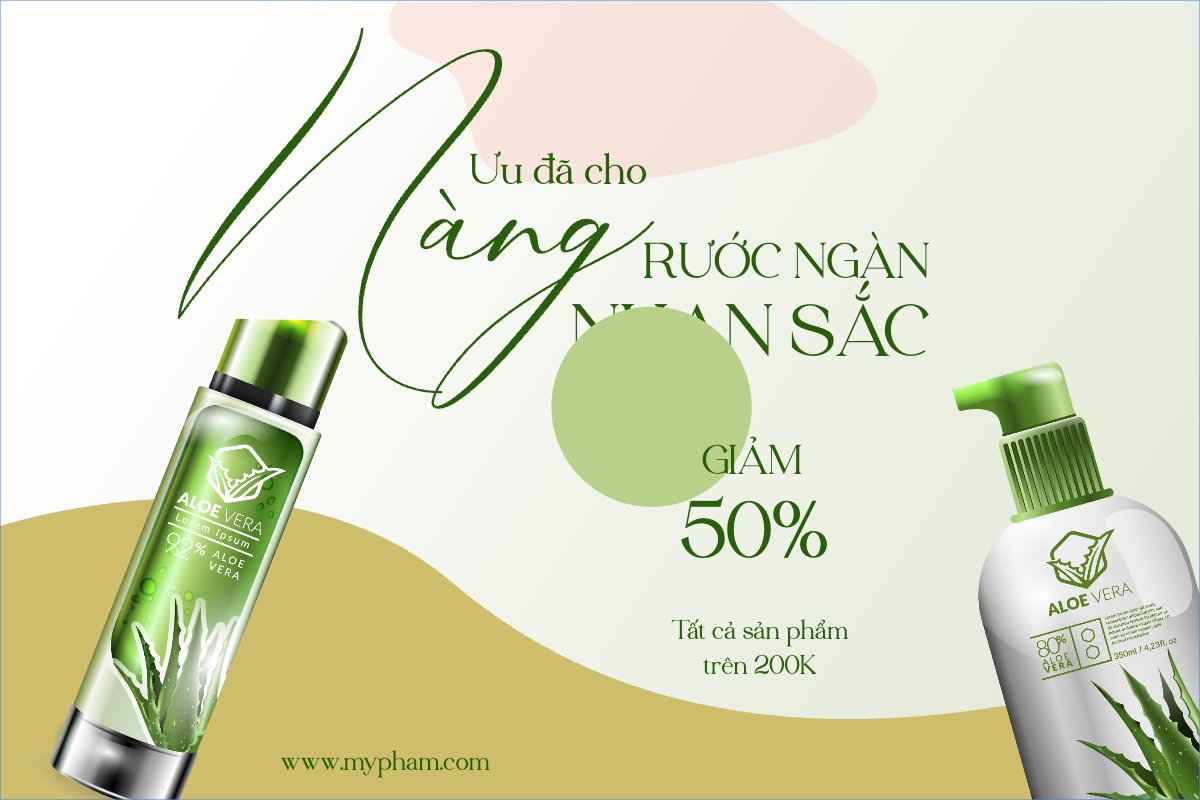 Mẫu Banner - Băng rôn Spa, beauty, làm đẹp, thẩm mỹ, comestic — LayerPic