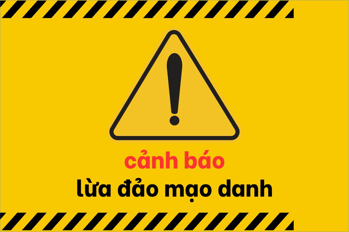 Mẫu Banner - Băng rôn Văn phòng, bảng cảnh báo, warning, lừa đảo, mạo danh — LayerPic