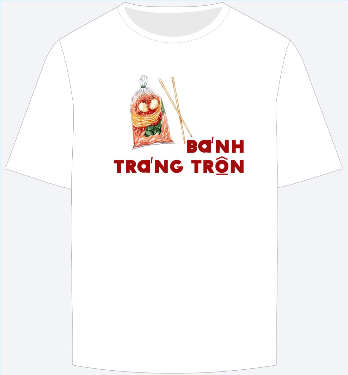 Mẫu Ao Thun Bánh tráng trộn,Món ăn Việt Nam, hội nhóm, team, tập thể, du lịch, travel — LayerPic