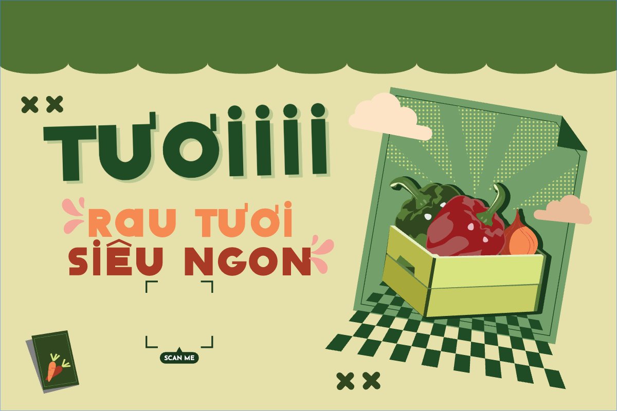 Mẫu Banner - Băng rôn Rau, vegetable,nông sản, agricultural, farm — LayerPic