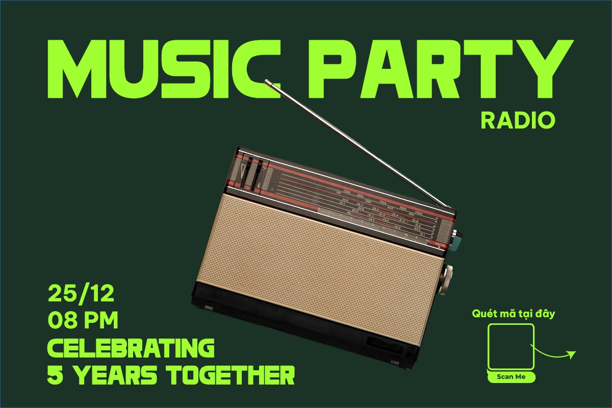 Mẫu Banner - Băng rôn Âm nhạc, music, Sự kiện, event, chương trình, sale, giải trí, entertainment — LayerPic