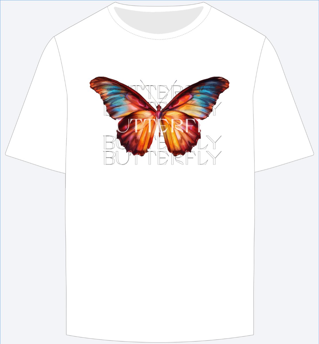 Mẫu Ao Thun Bướm,butterfly,đường phố, streetwear, trending, hot, viral, xu hướng, thịnh hành — LayerPic