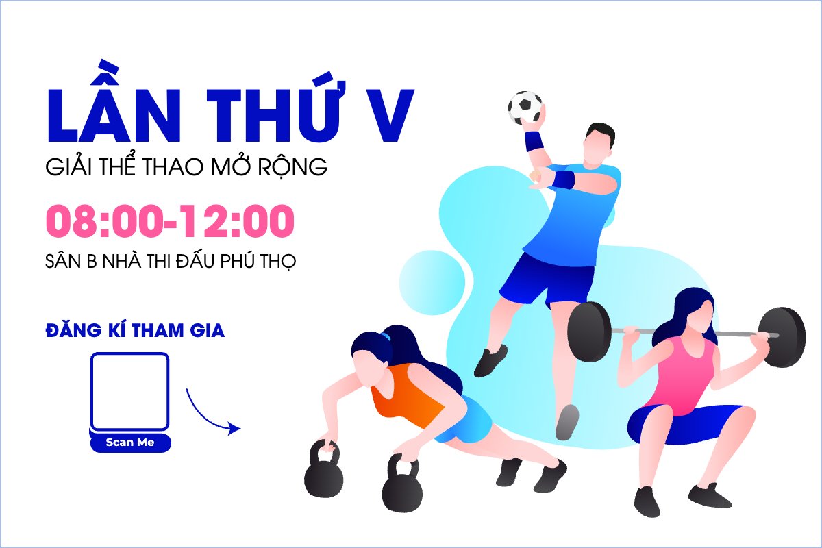Mẫu Banner - Băng rôn Thể thao, sport, sự kiện, event, chương trình, sale, giải trí, entertainment — LayerPic