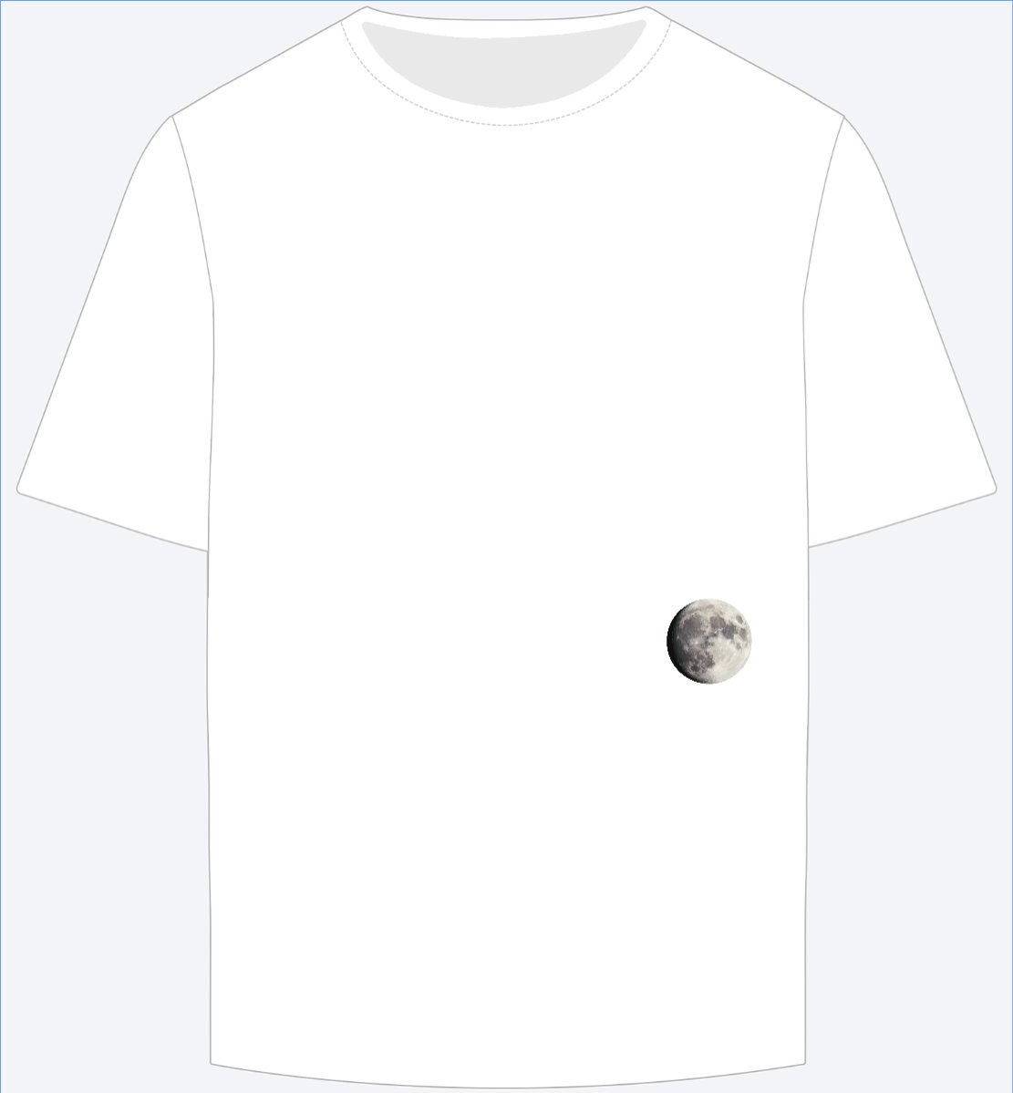 Mẫu Ao Thun Mặt trăng, moon, đường phố, streetwear — LayerPic
