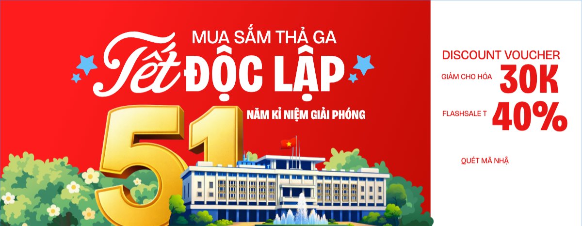 Mẫu Gift Voucher Tết Độc Lập mua sắm thả ga — LayerPic