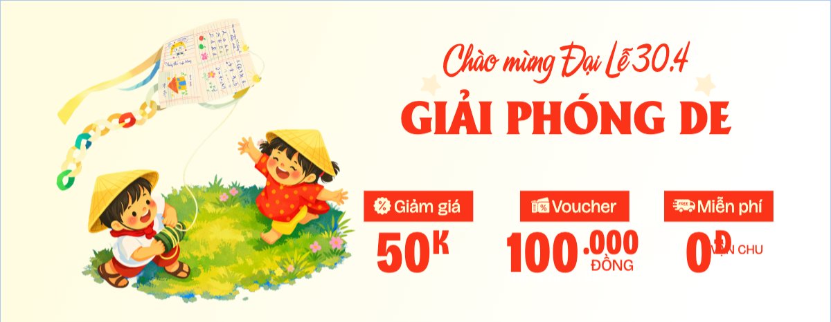 Mẫu Gift Voucher Chào mừng Đại Lễ 30/4 giải phóng Deal Hot — LayerPic
