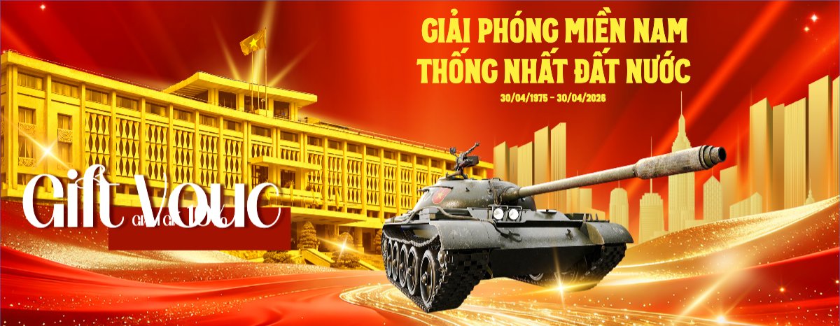 Mẫu Gift Voucher Mừng lễ 30/4 Giải Phóng Miền Nam, thống nhất đất nước — LayerPic