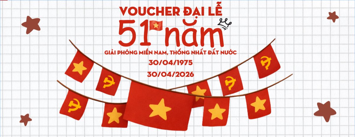 Mẫu Gift Voucher Mừng lễ 30/4 Giải Phóng Miền Nam, thống nhất đất nước — LayerPic