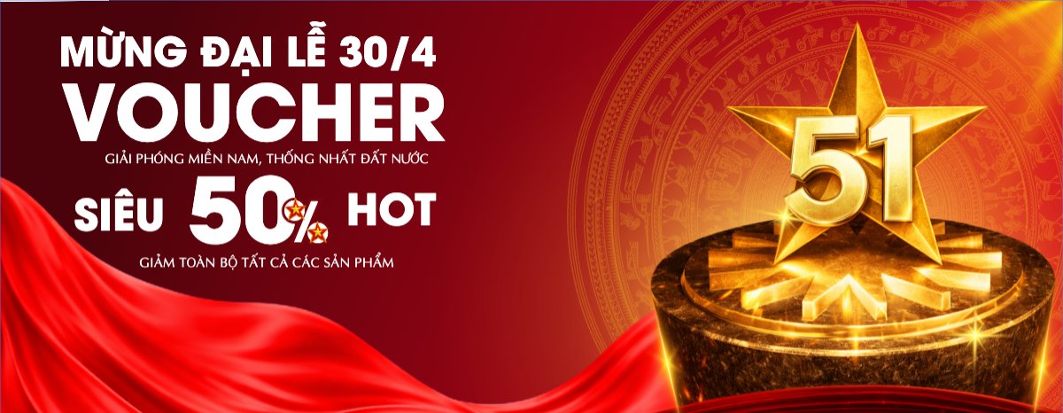 Mẫu Gift Voucher Mừng lễ 30/4 Giải Phóng Miền Nam, thống nhất đất nước — LayerPic