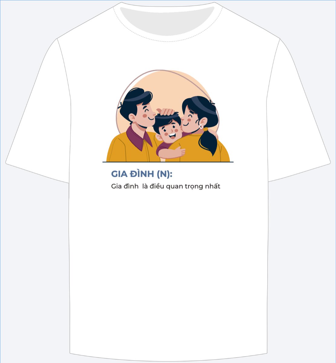 Mẫu Ao Thun Gia đình, family, nhà, love — LayerPic