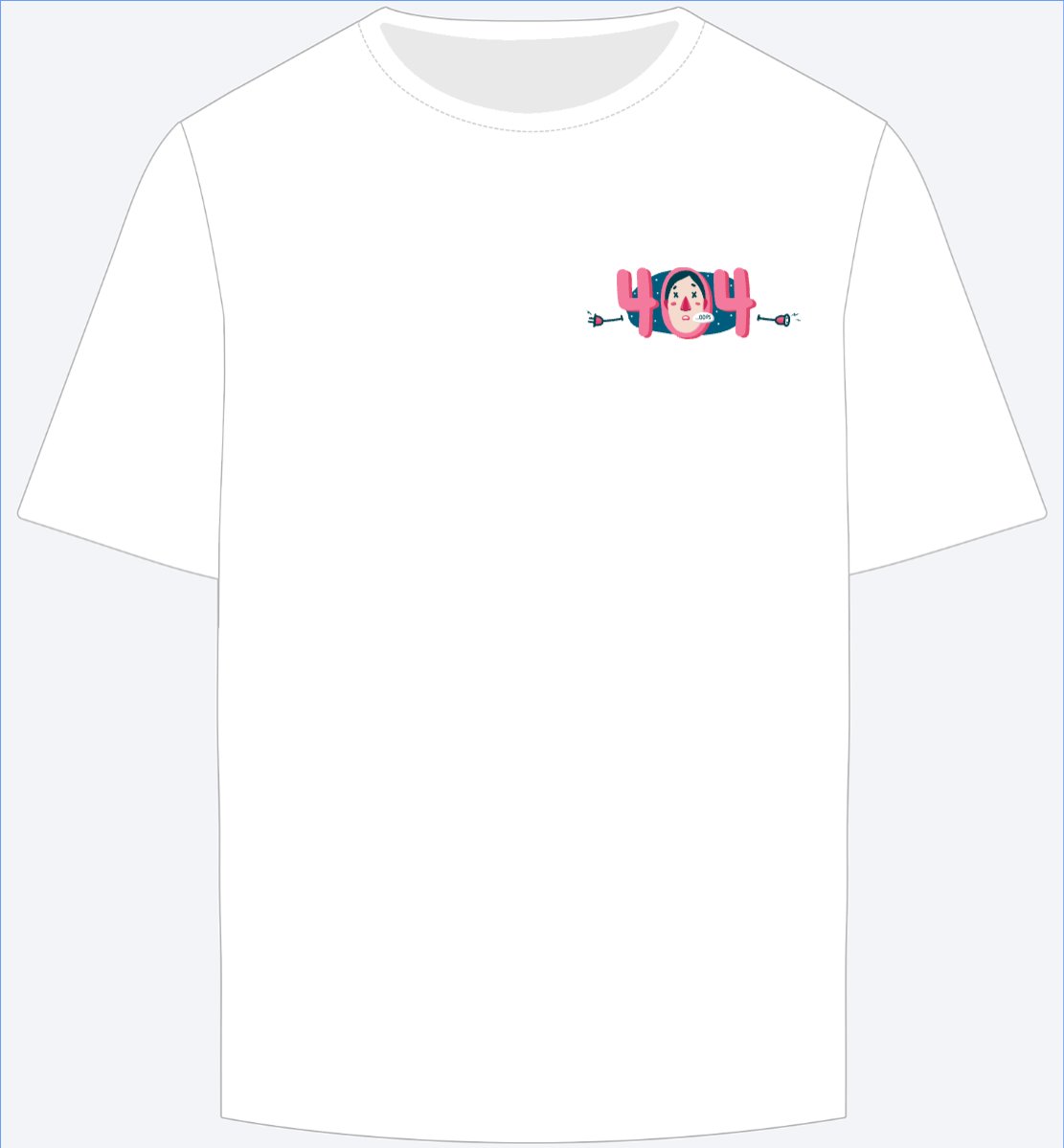 Mẫu Ao Thun 404 not found, lỗi, cá nhân, nhân vật, personal style, trending — LayerPic